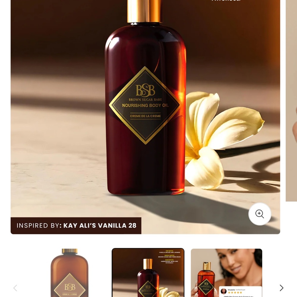 SOLD OUT Nourishing Body Oil - Creme de la Creme Kay Ali Vanilla 28